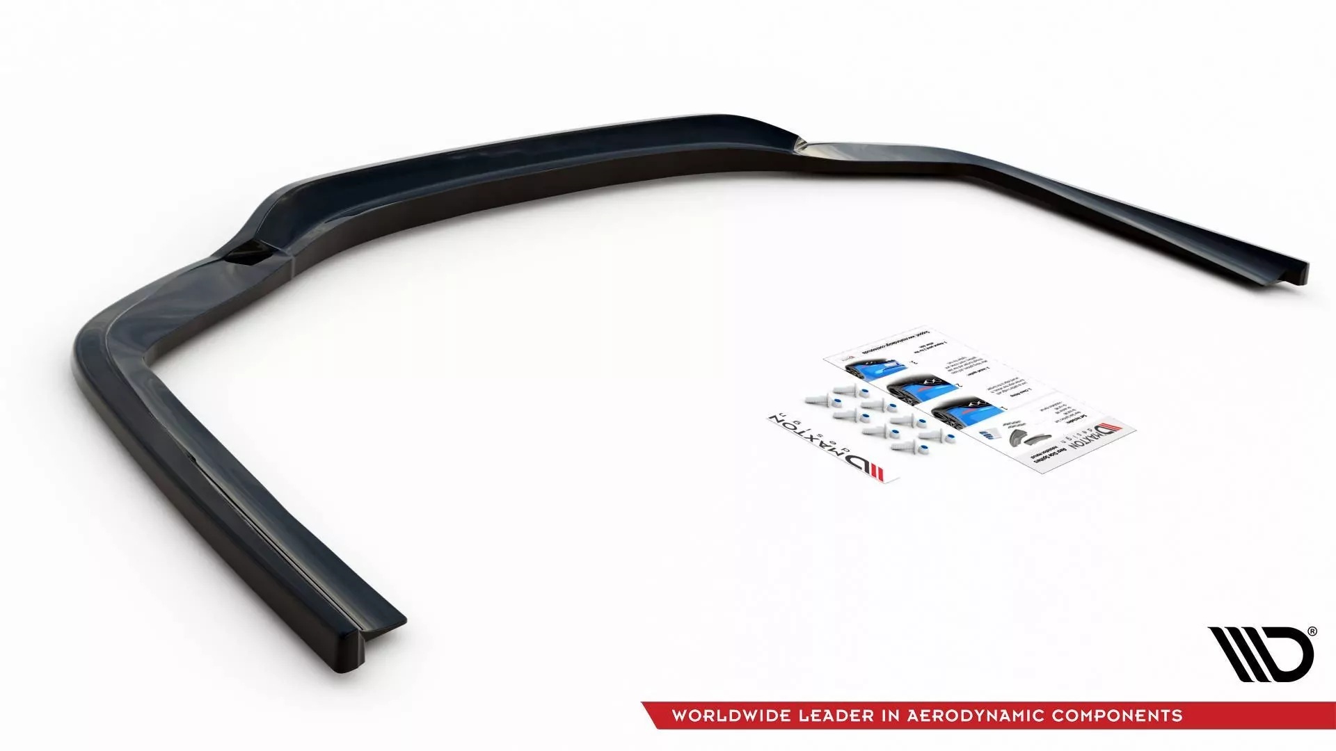 Hinten Splitter (mit Einem Vertikalem Balken) BMW 7 M-Paket G11 /G12 Schwarz Hochglanz