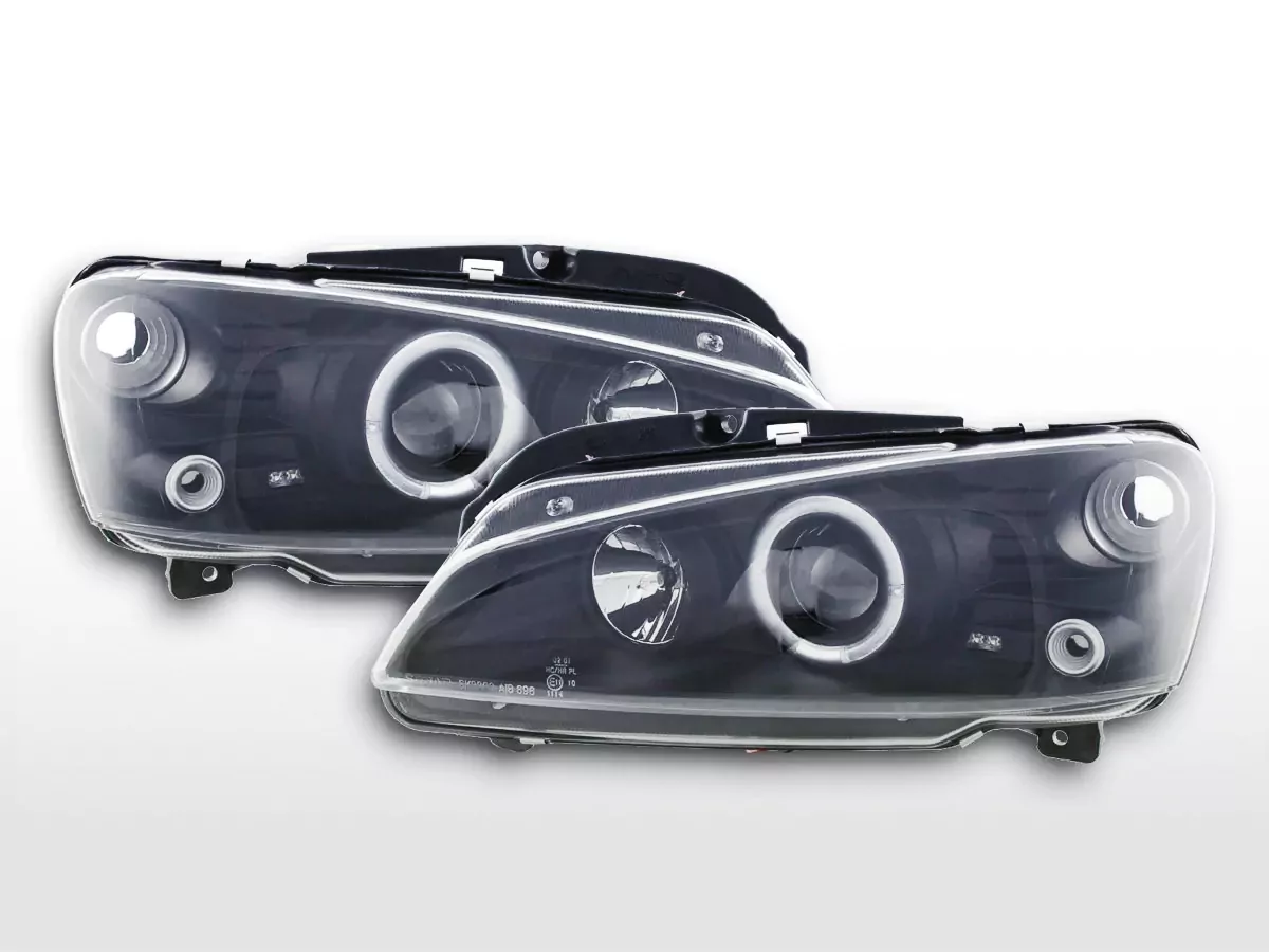 Scheinwerfer Set Peugeot 106 Bj. 96-03 schwarz
