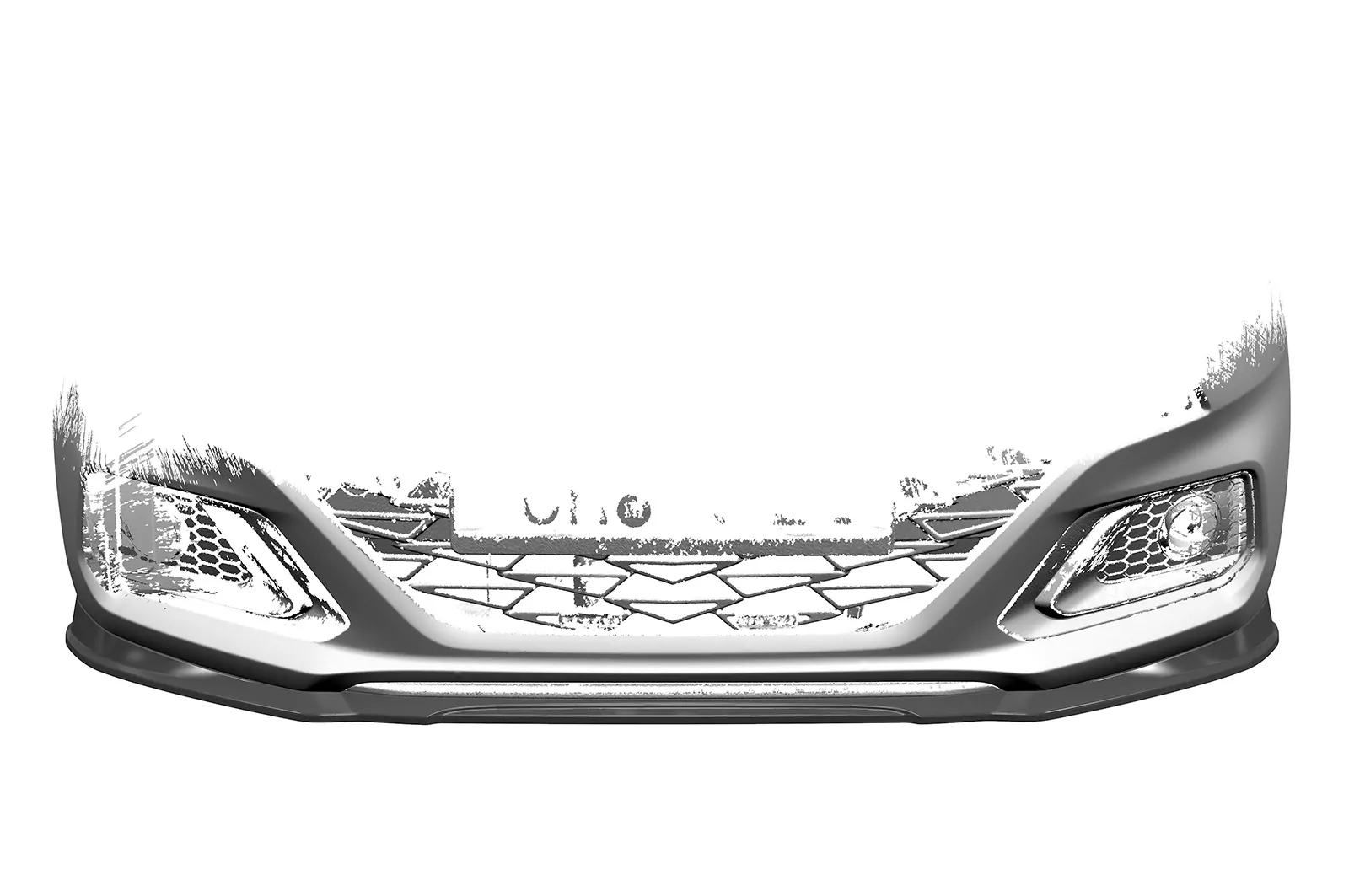 Cup-Spoilerlippe mit ABE für Hyundai i10 (3. Gen) N-Line CSL525 Schwarz Strukturiert