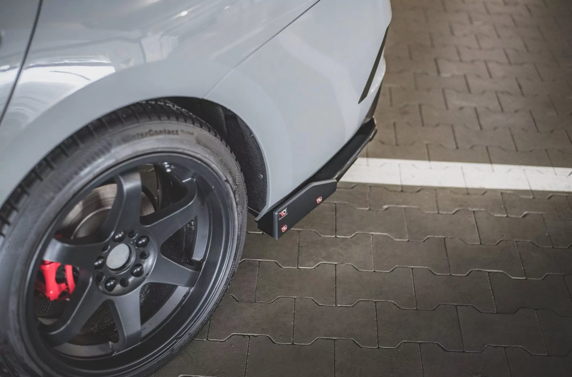 Heck Ansatz Flaps Diffusor +Flaps Für V.2 Skoda Octavia RS Mk4