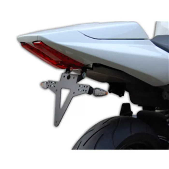 Kennzeichenhalter | SUZUKI SV650/1000N/S | 03-08 verstellbar | schwarz | inkl. Reflektorhalter