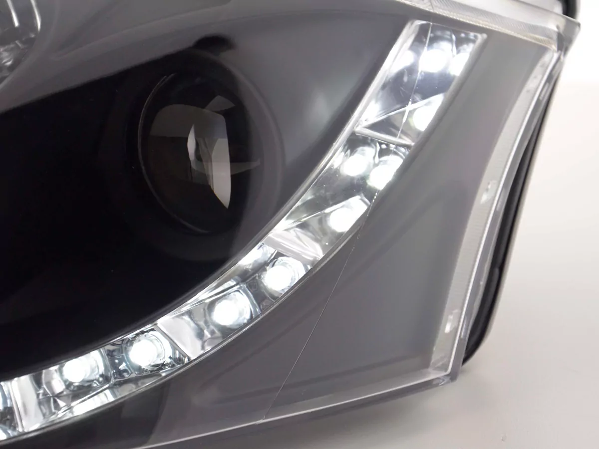 Scheinwerfer Set Daylight LED Tagfahrlicht Audi TT Typ 8N Bj. 98-06 schwarz
