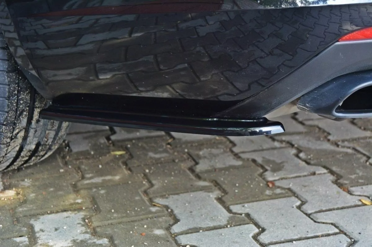 Heck Ansatz Flaps Diffusor Passend Für Diffusor Passend Für SKODA OCTAVIA III RS Vor FL/FL Schwarz Hochglanz Schwarz Hochglanz