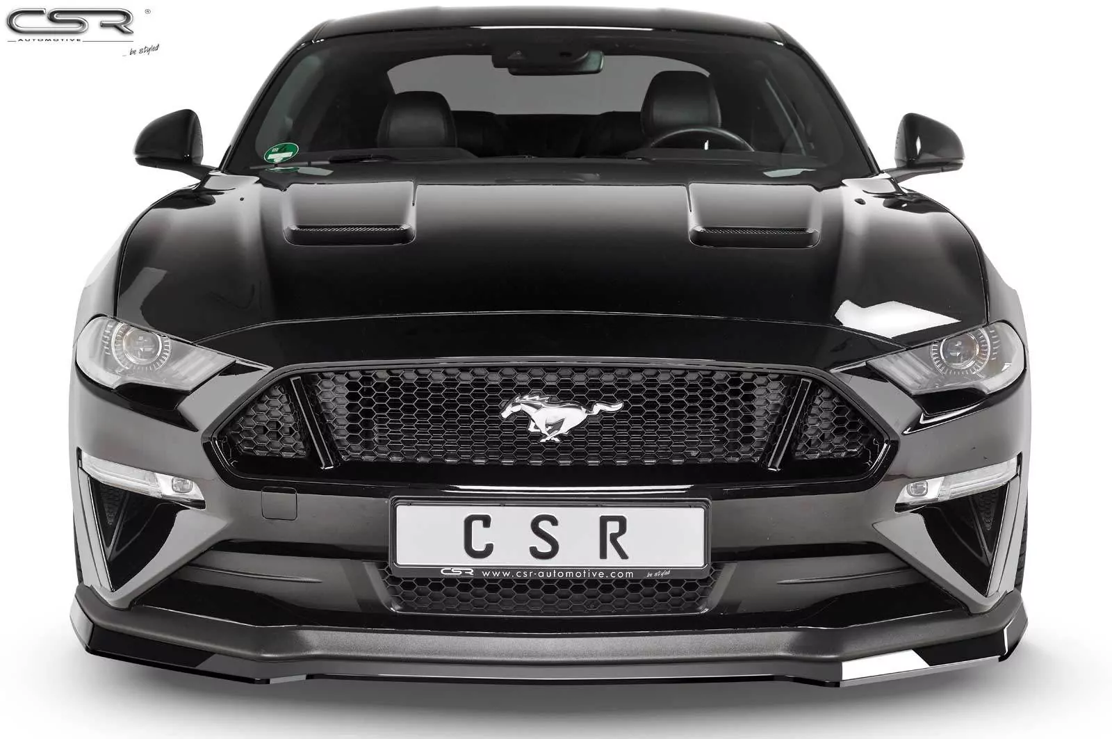 Cup-Spoilerlippe mit ABE für Ford Mustang VI CSL452-M Carbon Look (matt)