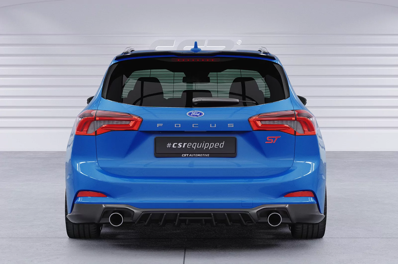 Heckflügel mit ABE für Ford Focus MK4 ST Turnier HF648 Strukturiert (schwarz matt)