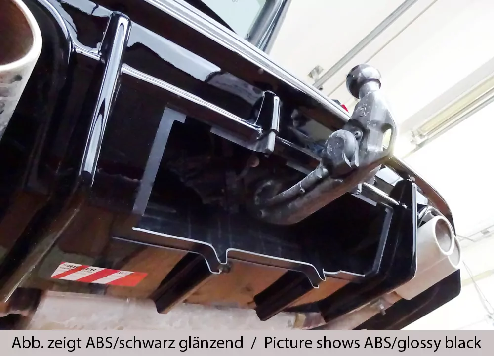 Rieger Heckeinsatz (für Fzg. mit AHK) matt schwarz für Seat Ateca Cupra (5FP)  08.20- (ab Facelift)