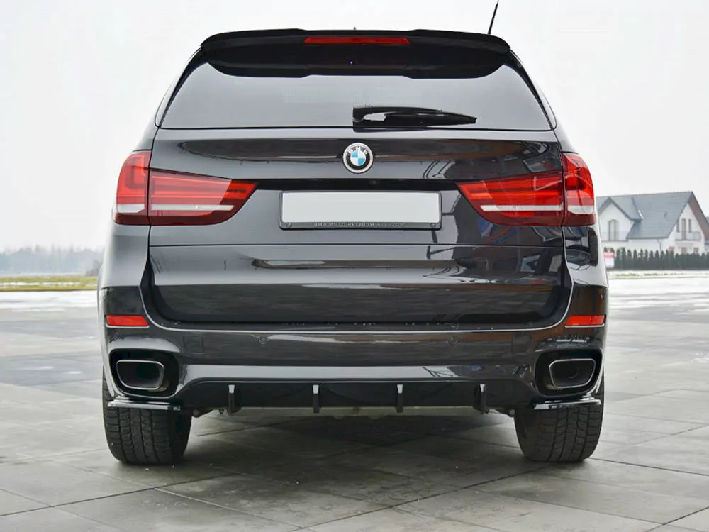 Heck Ansatz Flaps Diffusor Passend Für Diffusor Passend Für BMW X5 F15 M50d Schwarz Hochglanz Schwarz Hochglanz