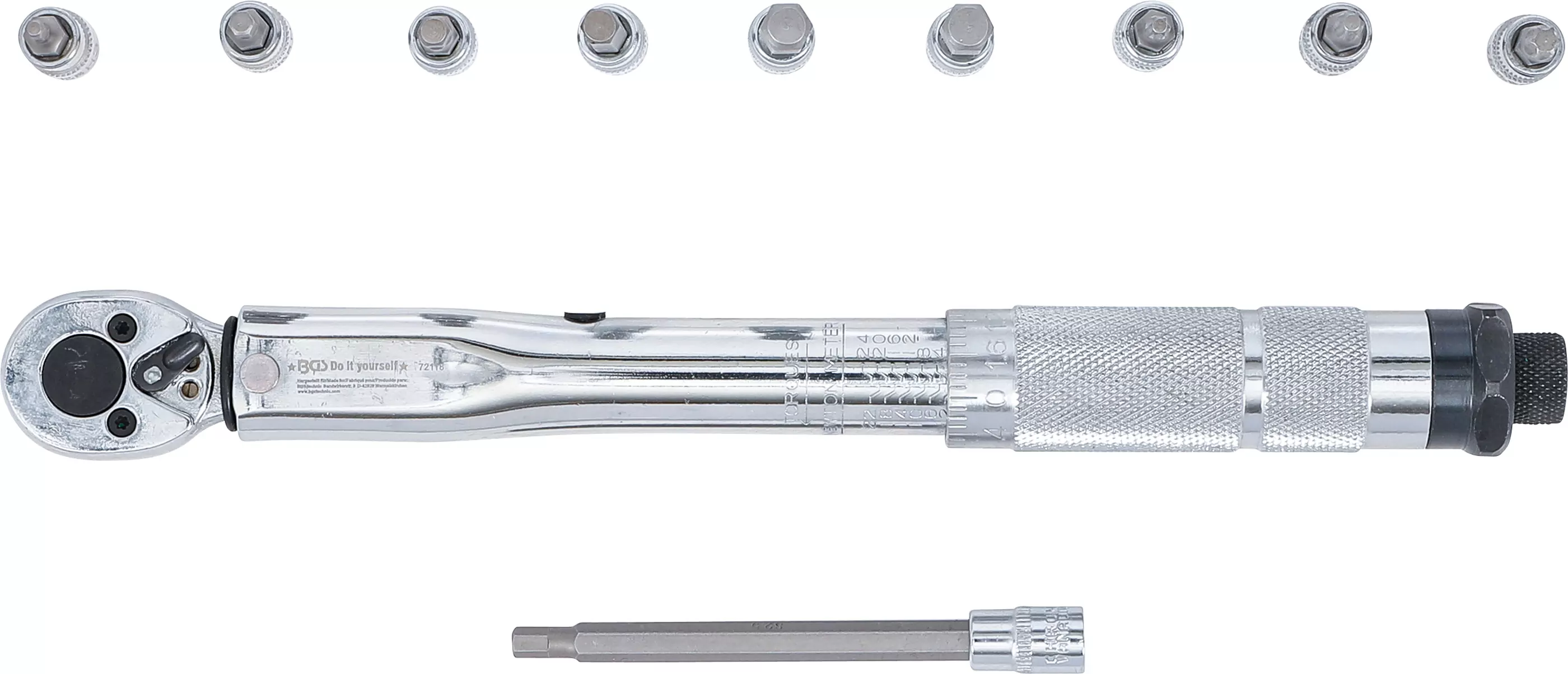 Drehmomentschlüssel-Satz | Abtrieb Außenvierkant 6,3 mm (1/4") | 2 - 24 Nm | 11-tlg.