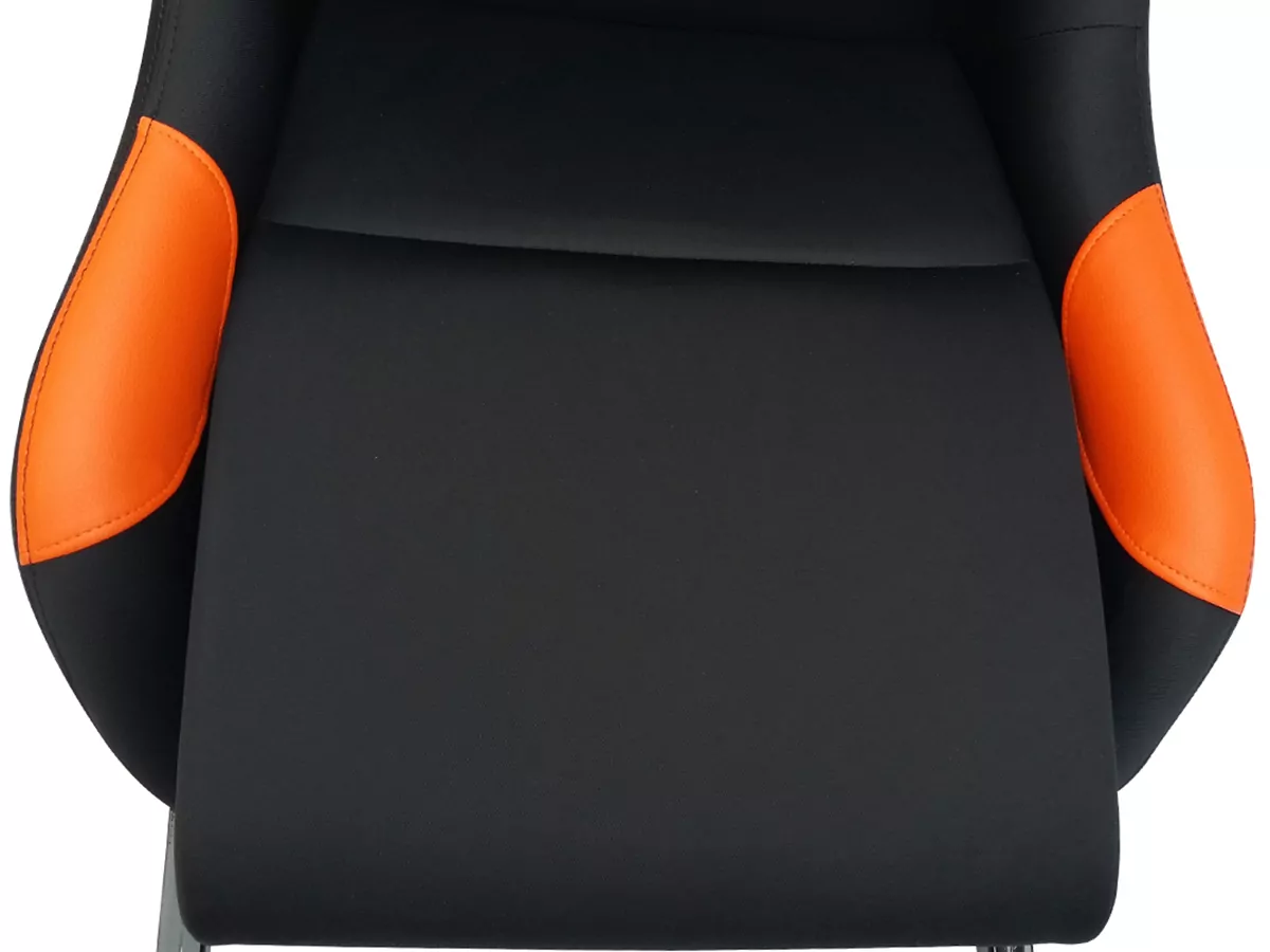 FK Gamesitz Spielsitz Rennsimulator eGaming Seats Monaco schwarz/orange