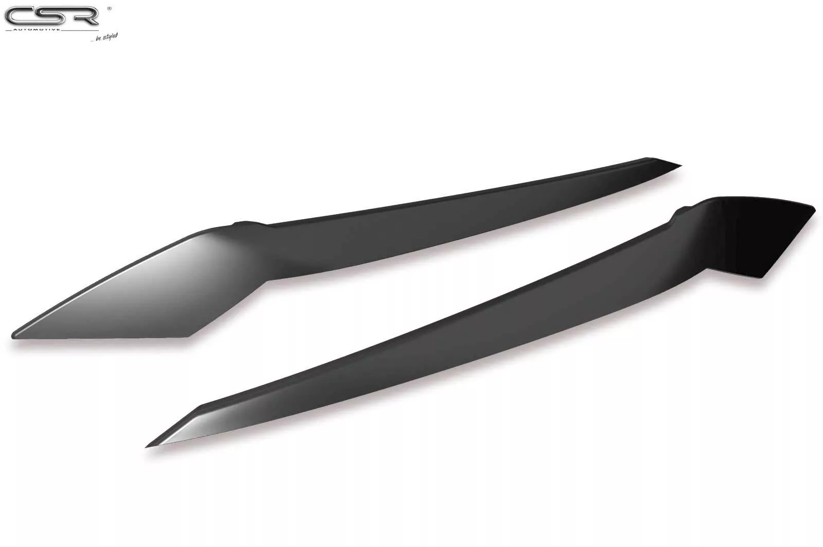 Scheinwerferblenden für VW Polo VI 2G SB287-G Schwarz Hochglanz