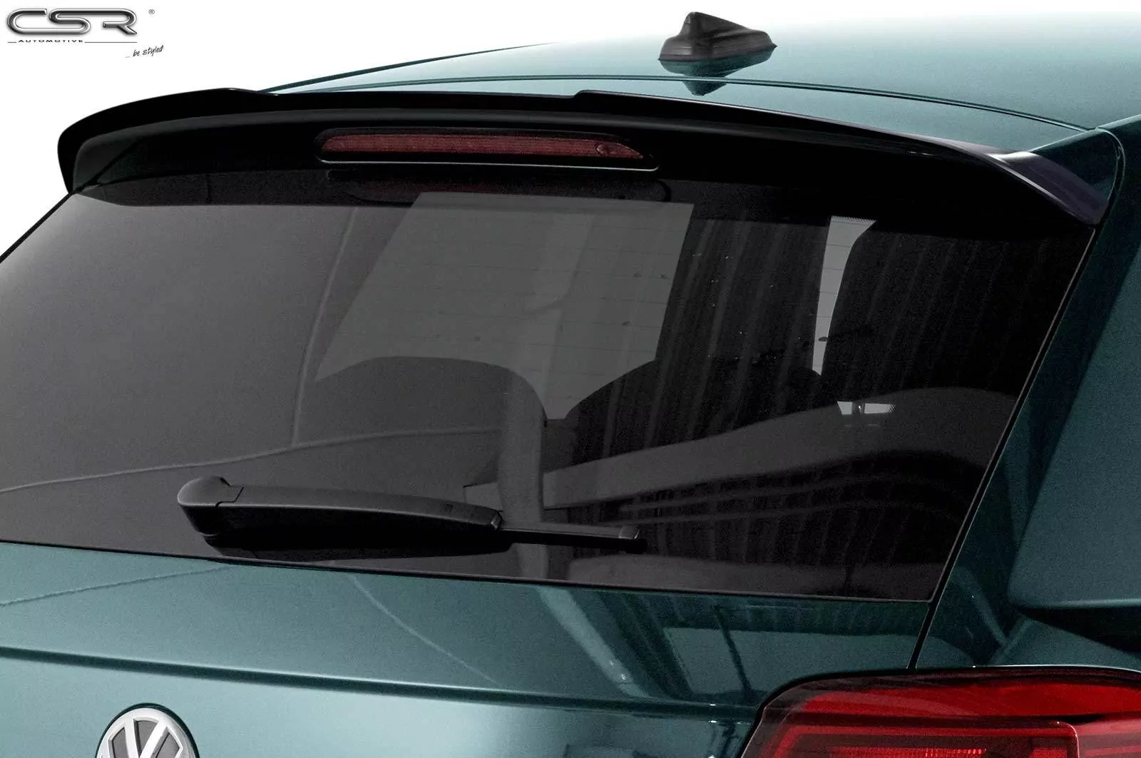 Heckflügel mit ABE für VW Polo VI 2G (Typ AW) HF581 Strukturiert (schwarz matt)