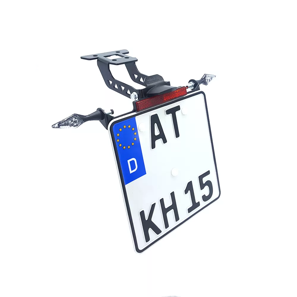 alpha Technik Kennzeichenhalter für Kawasaki Ninja 400 / Z400 Modelljahr 2018-