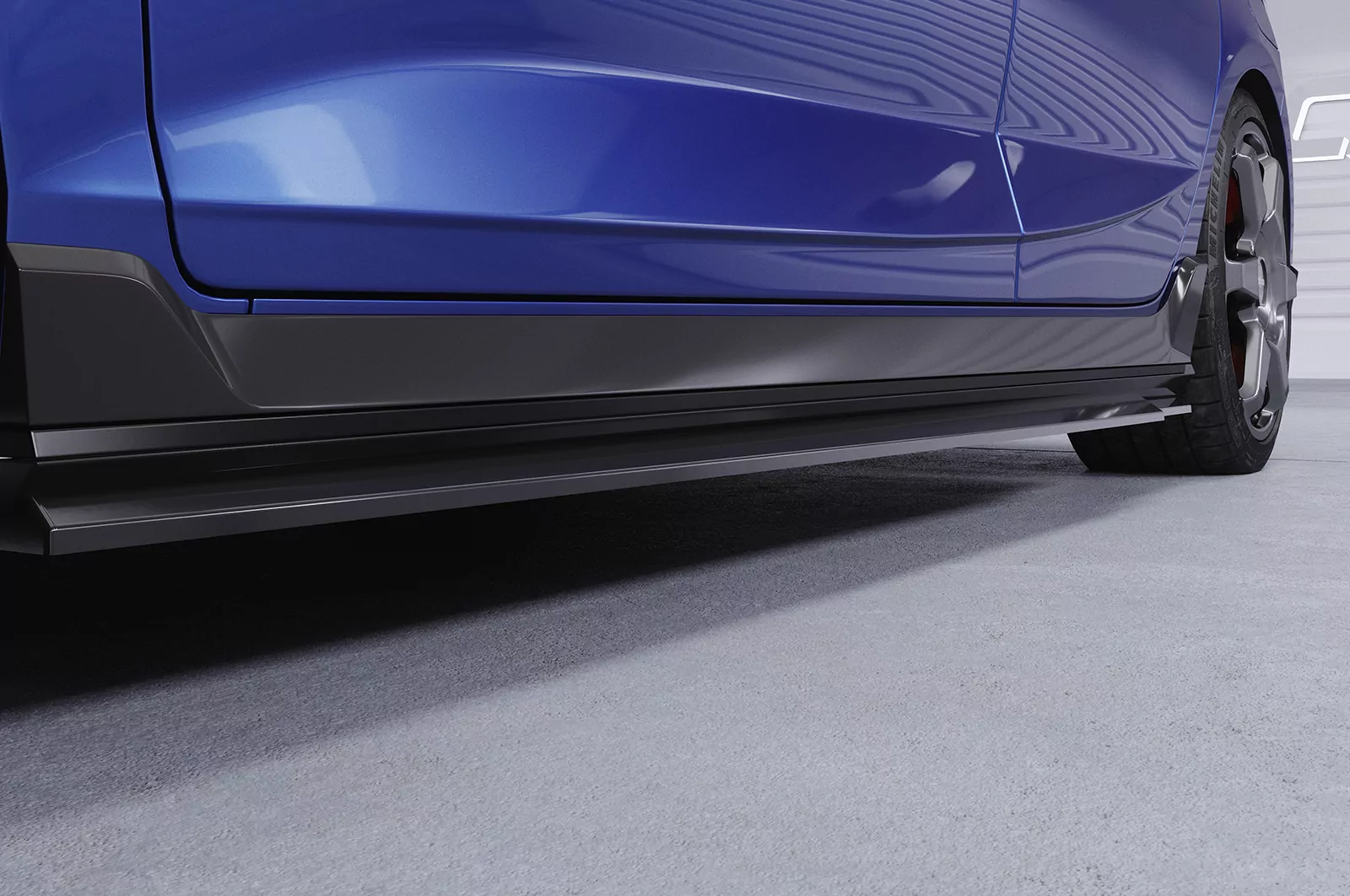 Seitenschweller für Hyundai I20 (BC3) N / N-Line SS574 Schwarz Strukturiert