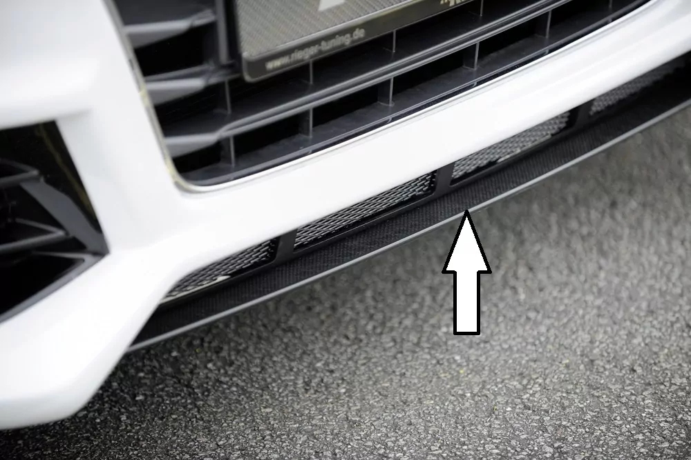 Rieger Spoilerschwert für Audi A3 S3 (8V) | 3-tür. (Schrägheck 8V1) 05.13-08.16 (bis Facelift) für Spoilerstoßstange 56790/91/92/93