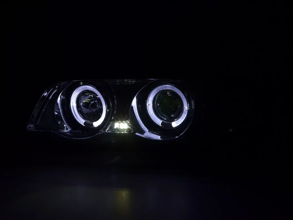 Scheinwerfer Set BMW 3er Limo Typ E46  98-01 chrom