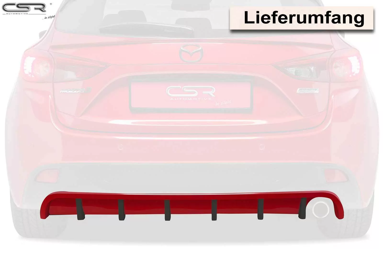 Heckansatz für Mazda 3 Typ BM / BL HA196