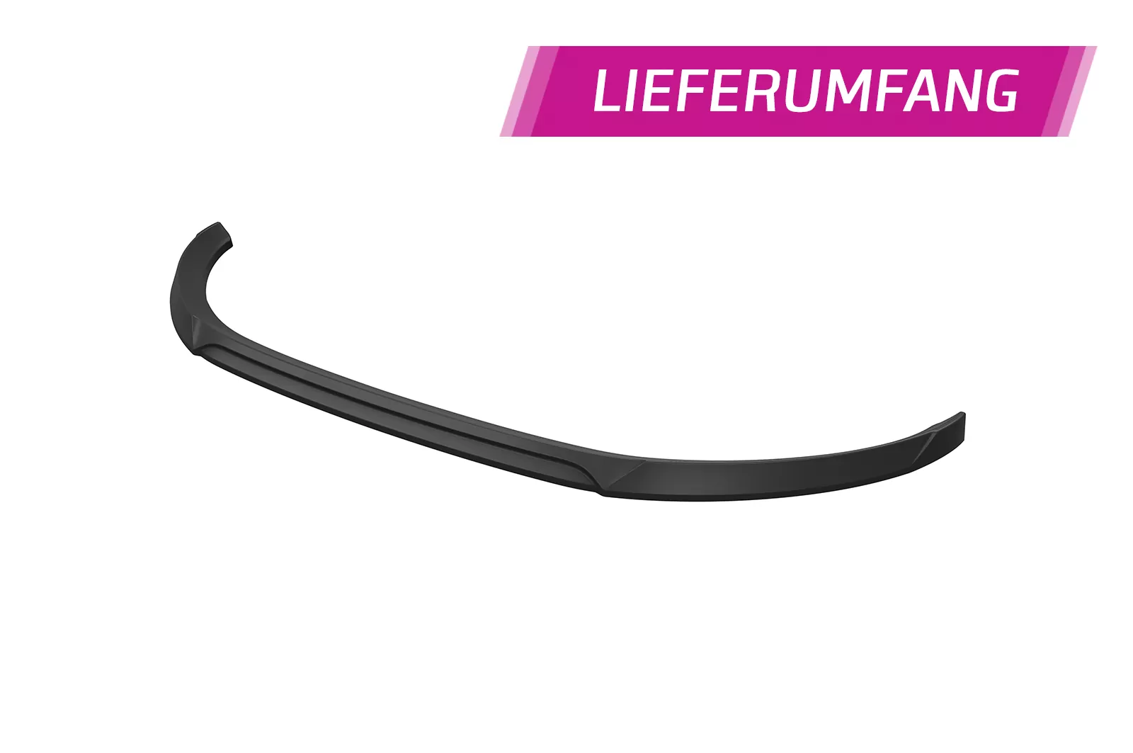 Cup-Spoilerlippe mit ABE für Polestar 2 CSL822 Schwarz Strukturiert