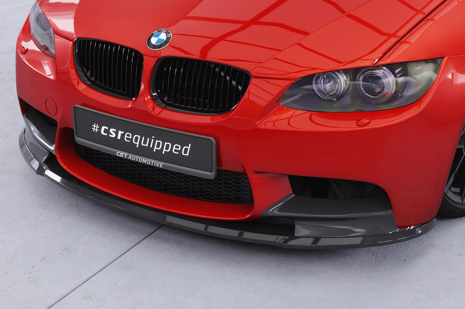 Cup-Spoilerlippe mit ABE für BMW M3 E90/E92/E93 CSL579 Schwarz Strukturiert