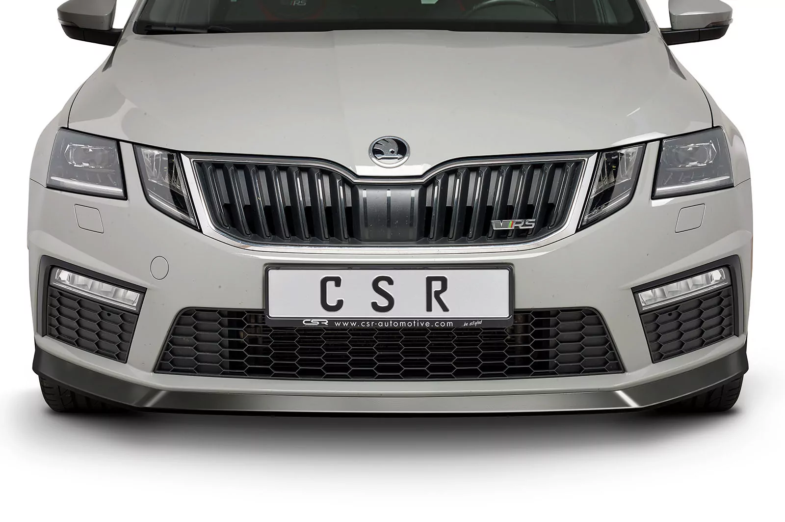 Cup-Spoilerlippe mit ABE für Skoda Octavia III 5E RS CSL399-M Carbon Look (matt)