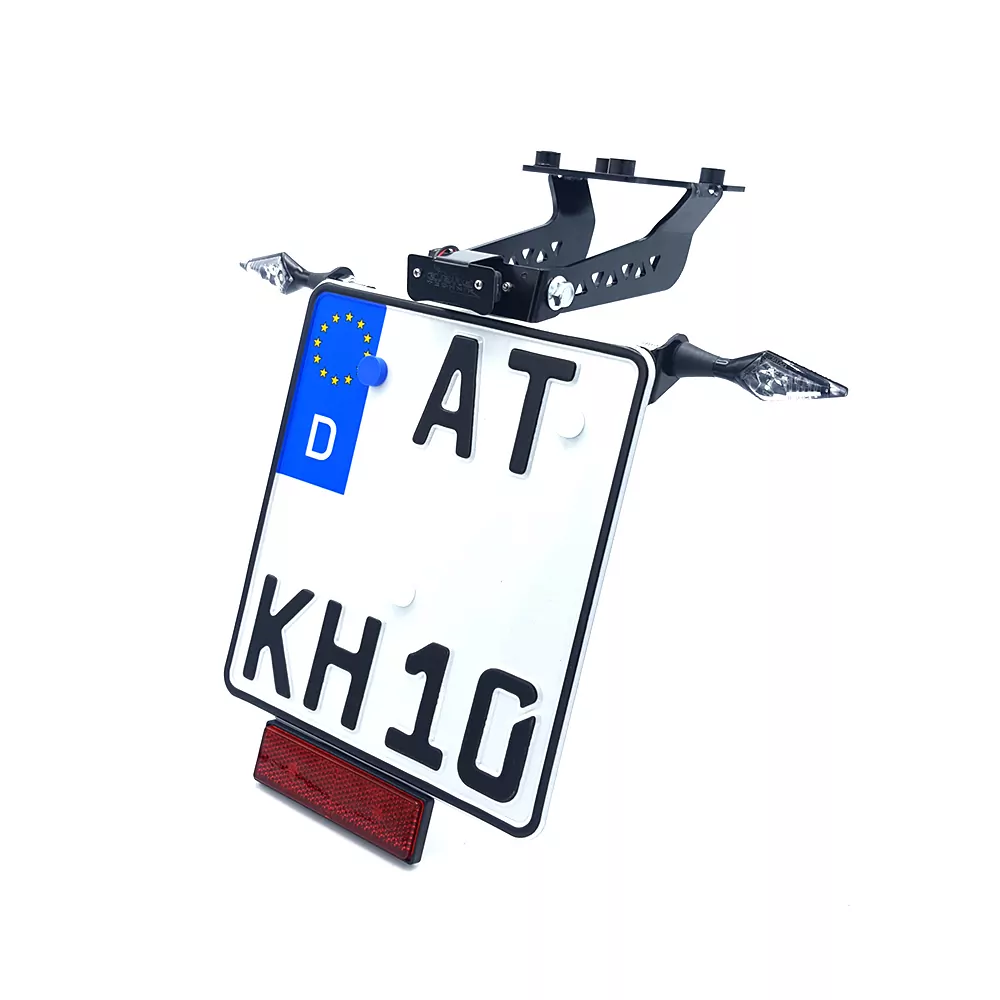 alpha Technik Kennzeichenhalter Kawasaki Z900 ABS; Typ ZR900B; Modelljahr 2017-