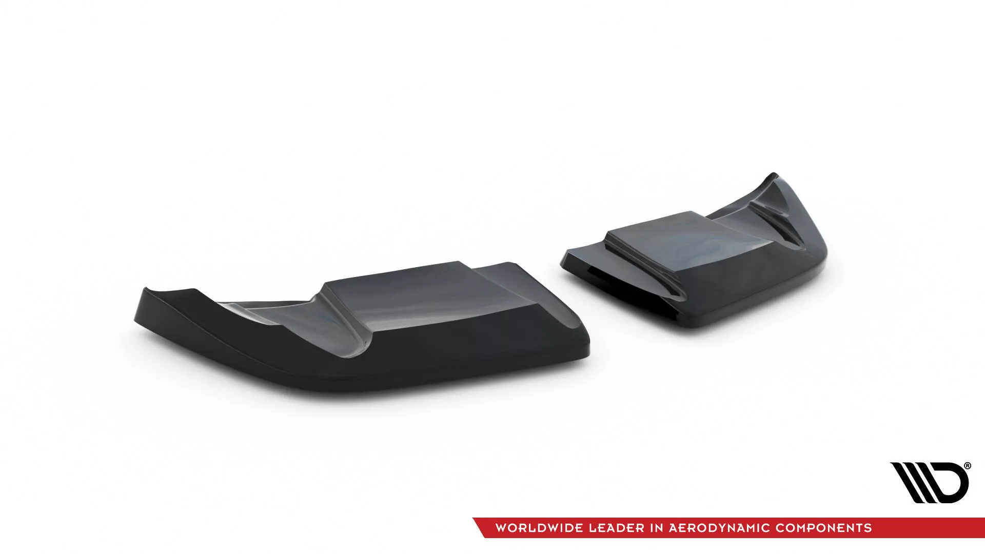 Heck Ansatz Flaps Diffusor Für Chevrolet Corvette C6 Schwarz Hochglanz