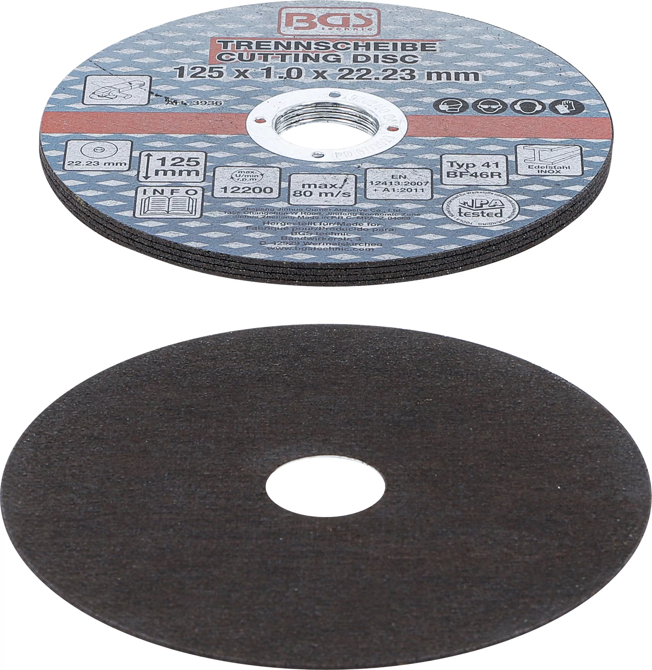 Trennscheiben für Edelstahl | Ø 125 x 1,0 x 22,2 mm | 5-tlg.