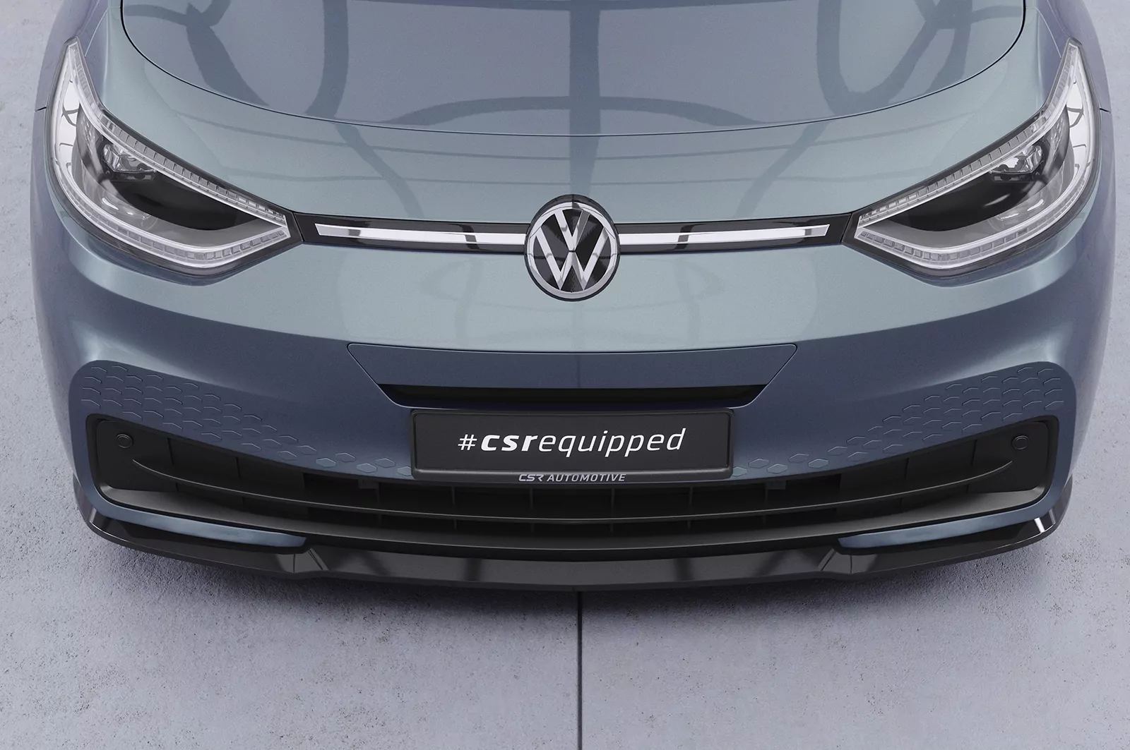 Cup-Spoilerlippe mit ABE für VW ID3 CSL528 Schwarz Strukturiert