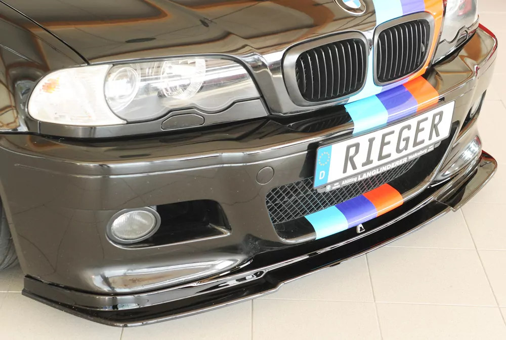 Rieger Spoilerlippe (GBL-50234) glanz schwarz für BMW 3er E46 M3 Coupé 06.00-
