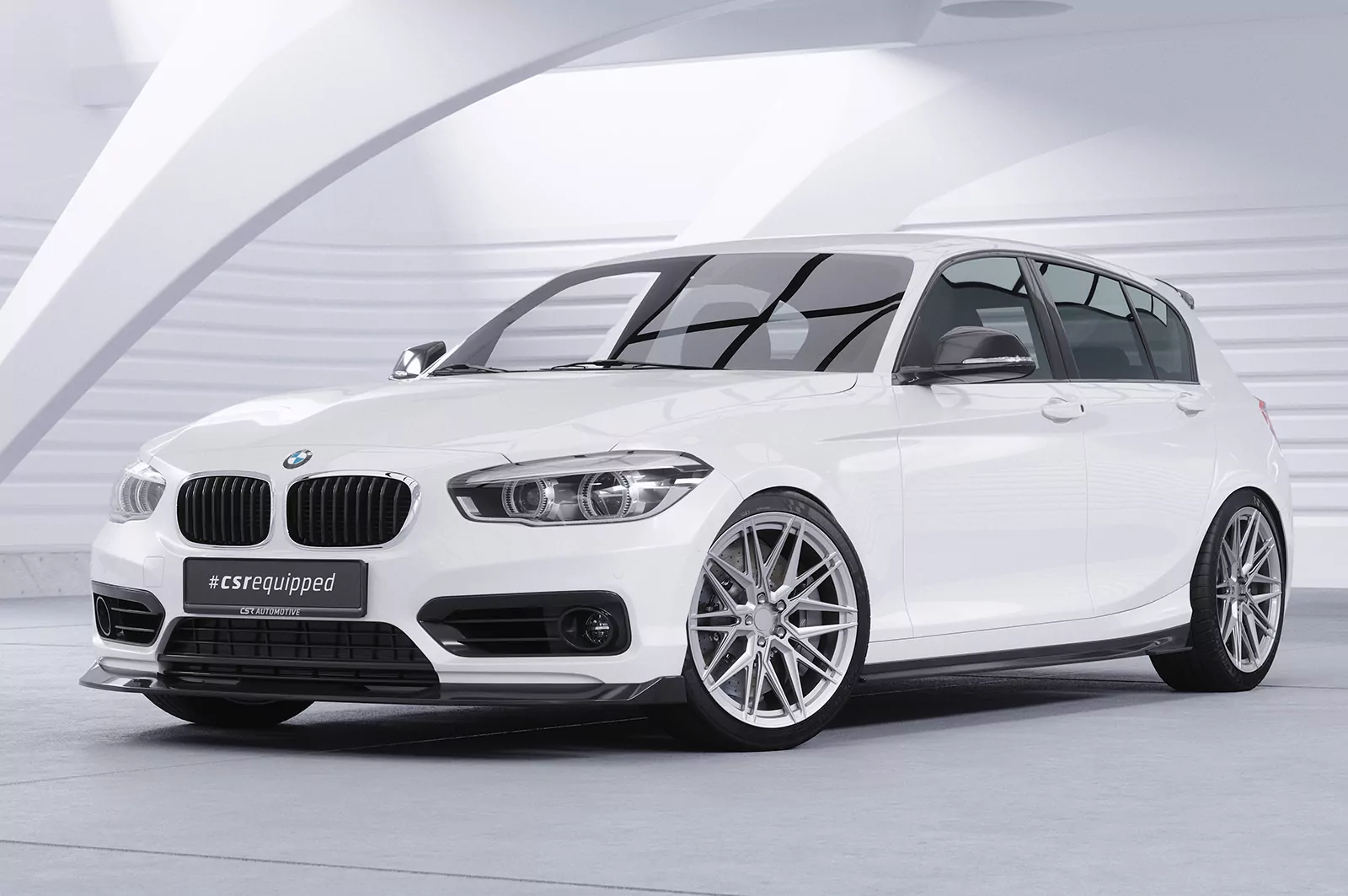 Cup-Spoilerlippe mit ABE für BMW 1er F20/F21 LCI CSL639 Schwarz Strukturiert