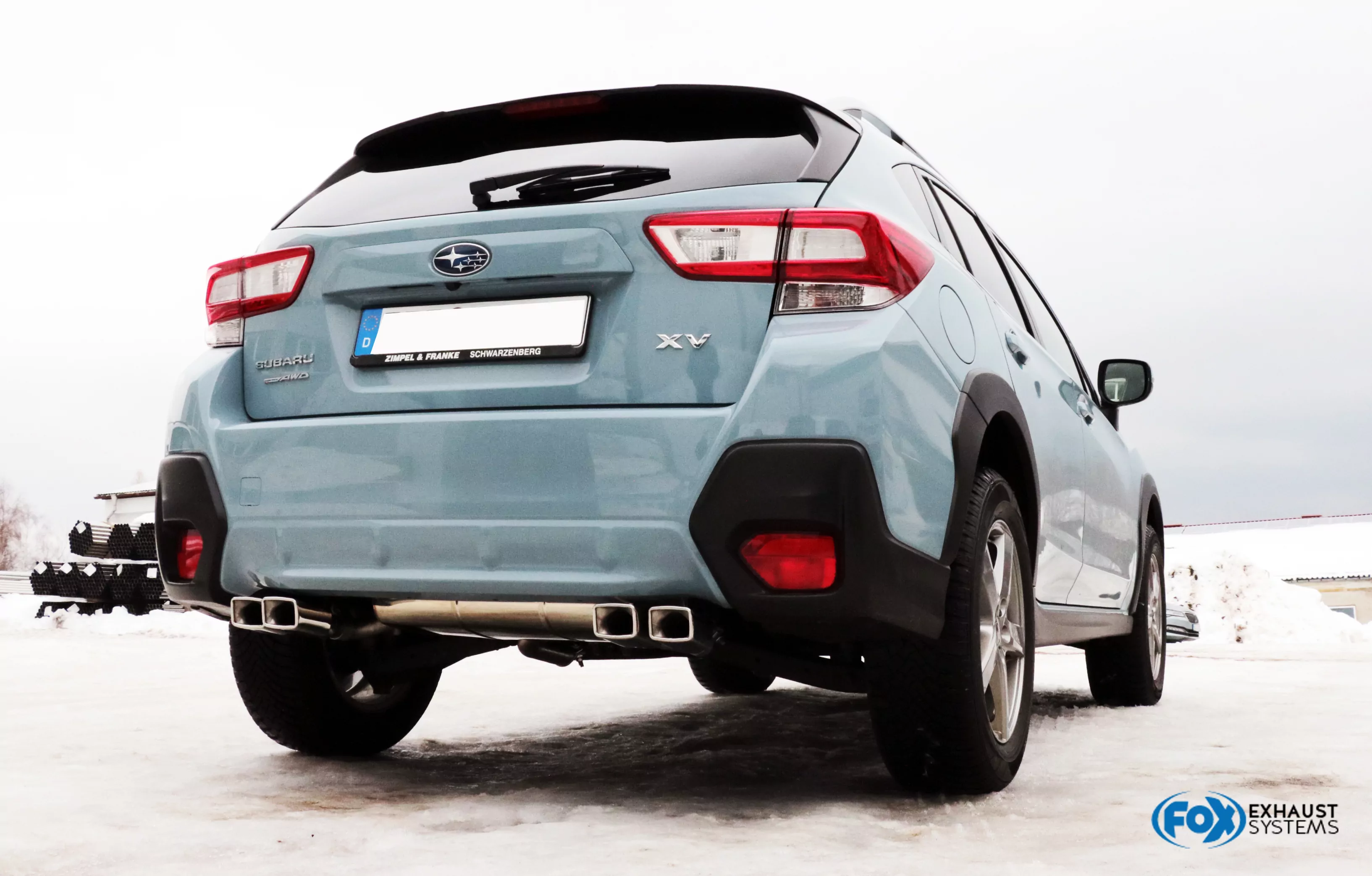 Subaru XV - G5  Endschalldämpfer quer Ausgang rechts/links - 4x Sonderendrohr