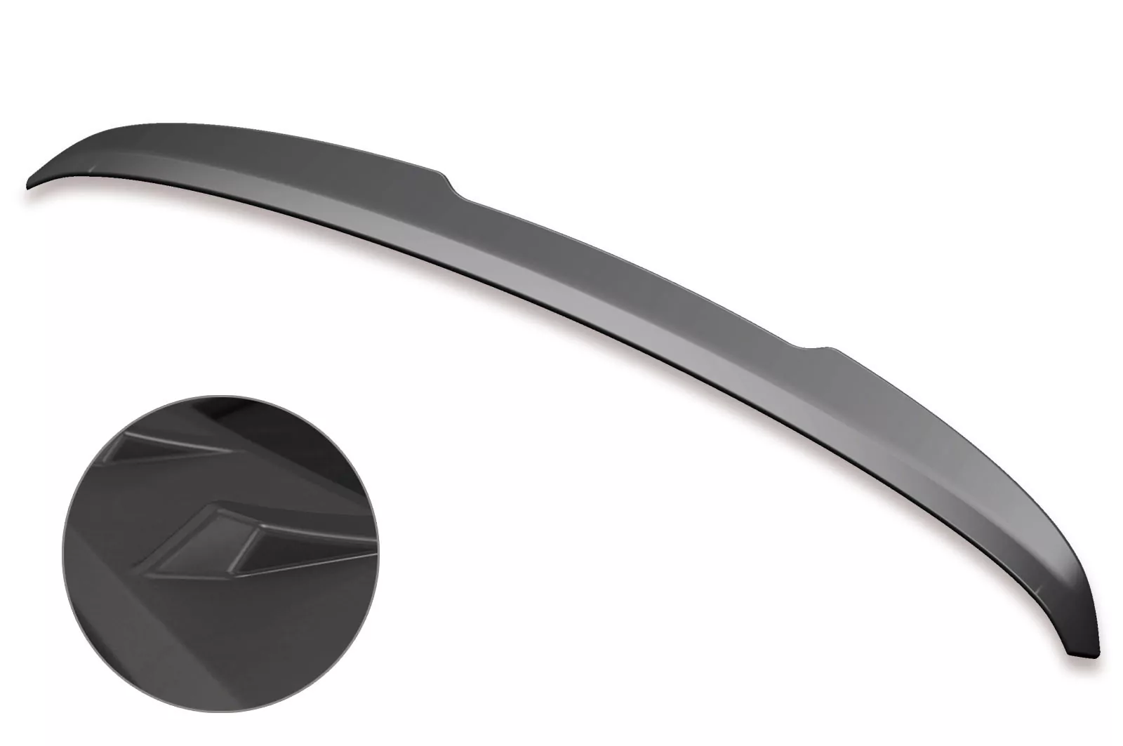Heckflügel mit ABE für VW Touareg II Lackierfreundlich (schwarz matt)