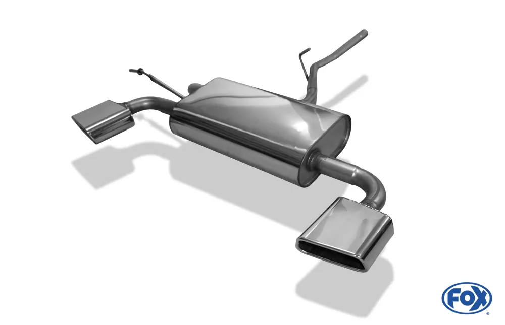 Dacia Duster 4x4 Facelift  Endschalldämpfer quer Ausgang rechts/links - 145x65 Typ 59 rechts/links