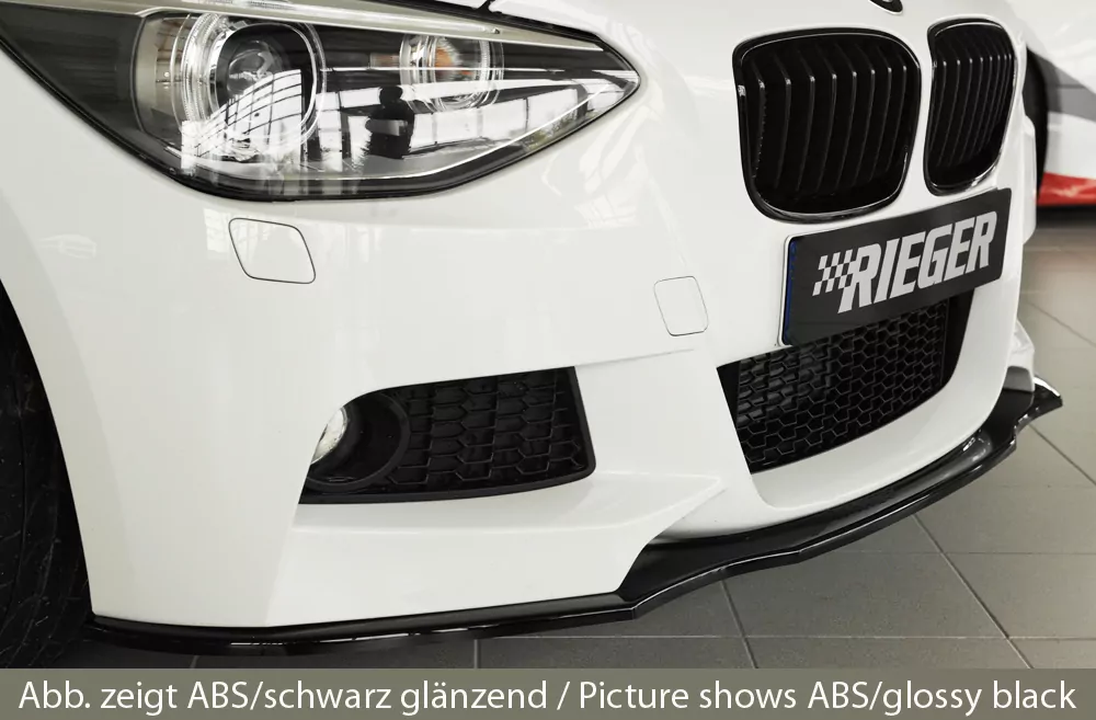 Rieger Spoilerschwert für BMW 1er F21  (1K2) | Lim. / 2-tür. 09.12-03.2015 (bis Facelift) für orig. M-Paket-Frontschürze