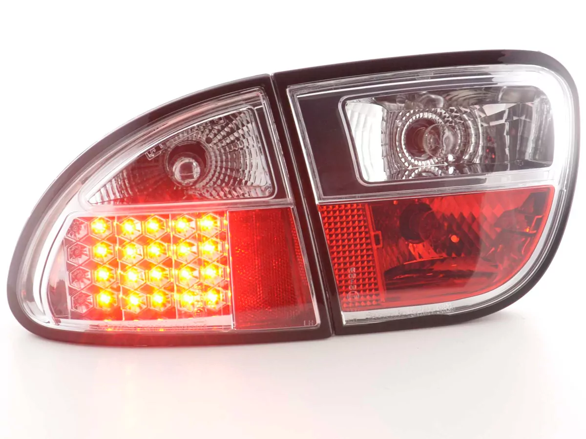 LED Rückleuchten Set Seat Leon Typ 1M Bj. 1997-2005 chrom