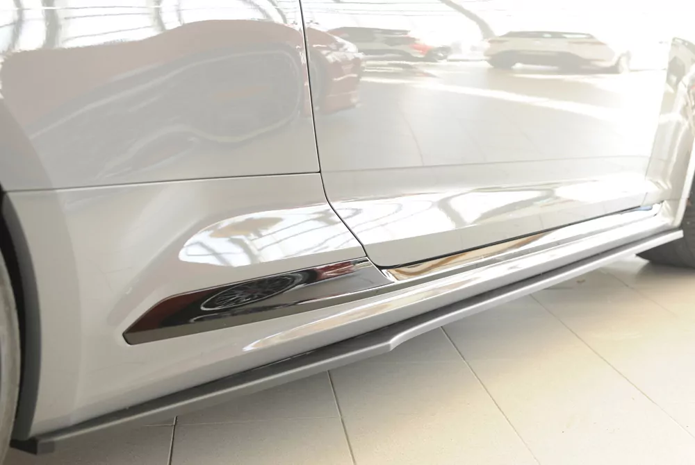 Rieger Seitenschweller rechts ansatz matt schwarz für Audi RS5 (B9/F5) Coupe 03.17-02.20 (bis Facelift)