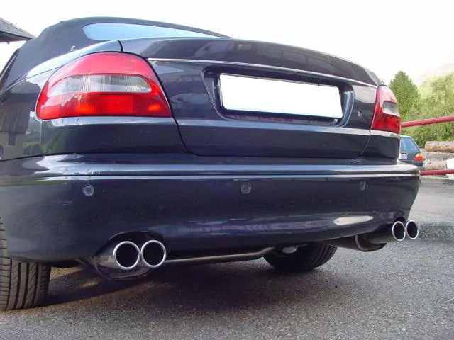 Volvo C70 I - Coupe & Cabrio  Endschalldämpfer Ausgang rechts/links - 2x80 Typ 12 rechts/links