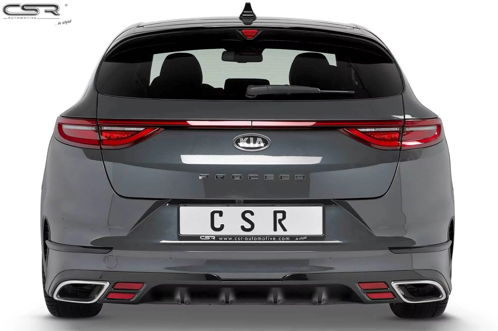 Heckflügel mit ABE für Kia Ceed SW /ProCeed (CD) HF659-M Carbon Look (matt)