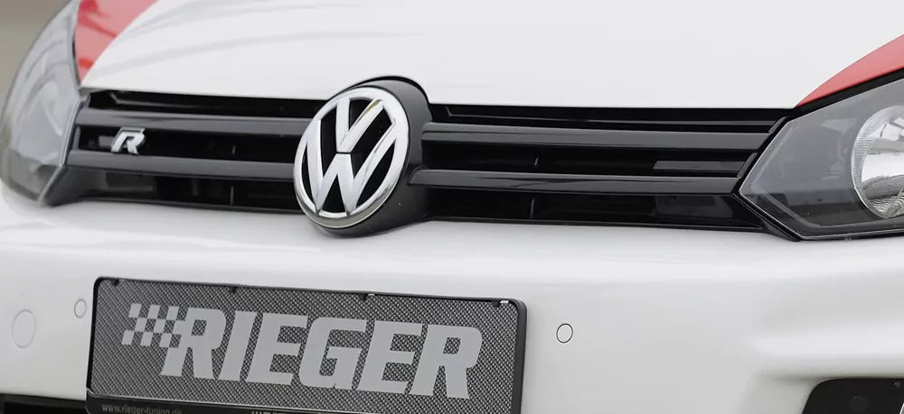 Kühlergrill VW Golf 6   R  glanz schwarz für VW Golf 6 GTI 3-tür.  incl. R-Emblem