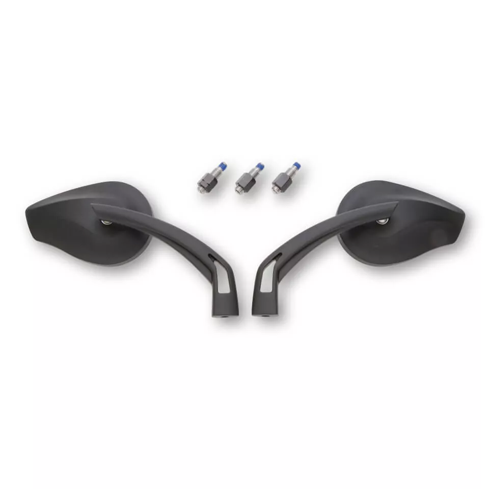 HIGHSIDER pro Handlebar Mirror Phoenix 2 Black (Pair)