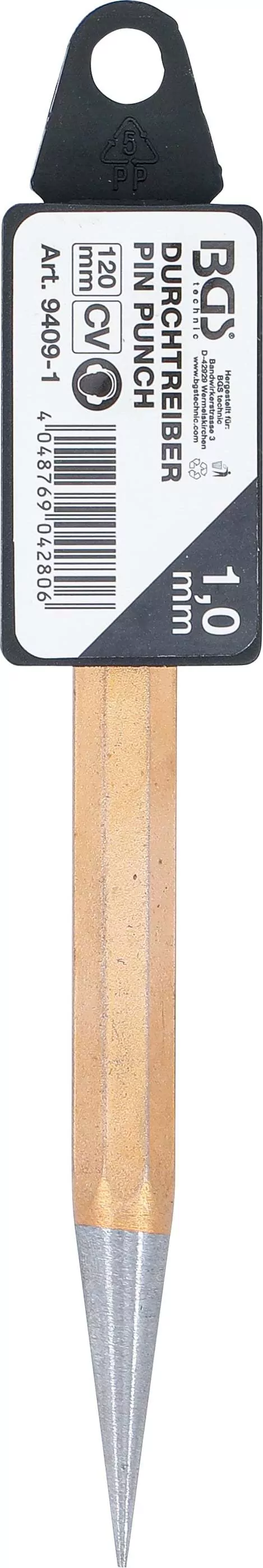 Durchtreiber | DIN 6458D | 120 mm | Ø 1 mm