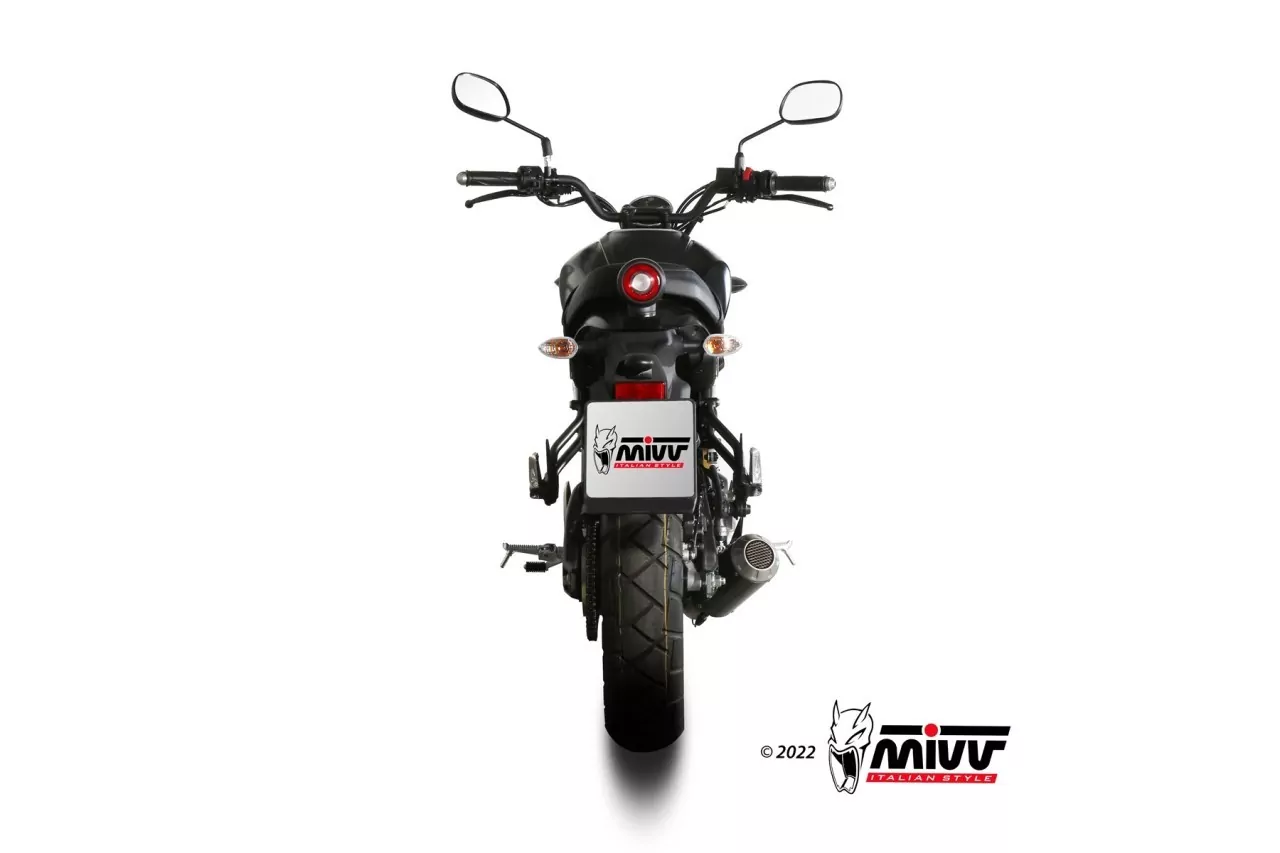 MIVV MK3 Edelstahl Schwarz YAMAHA XSR 125 22-