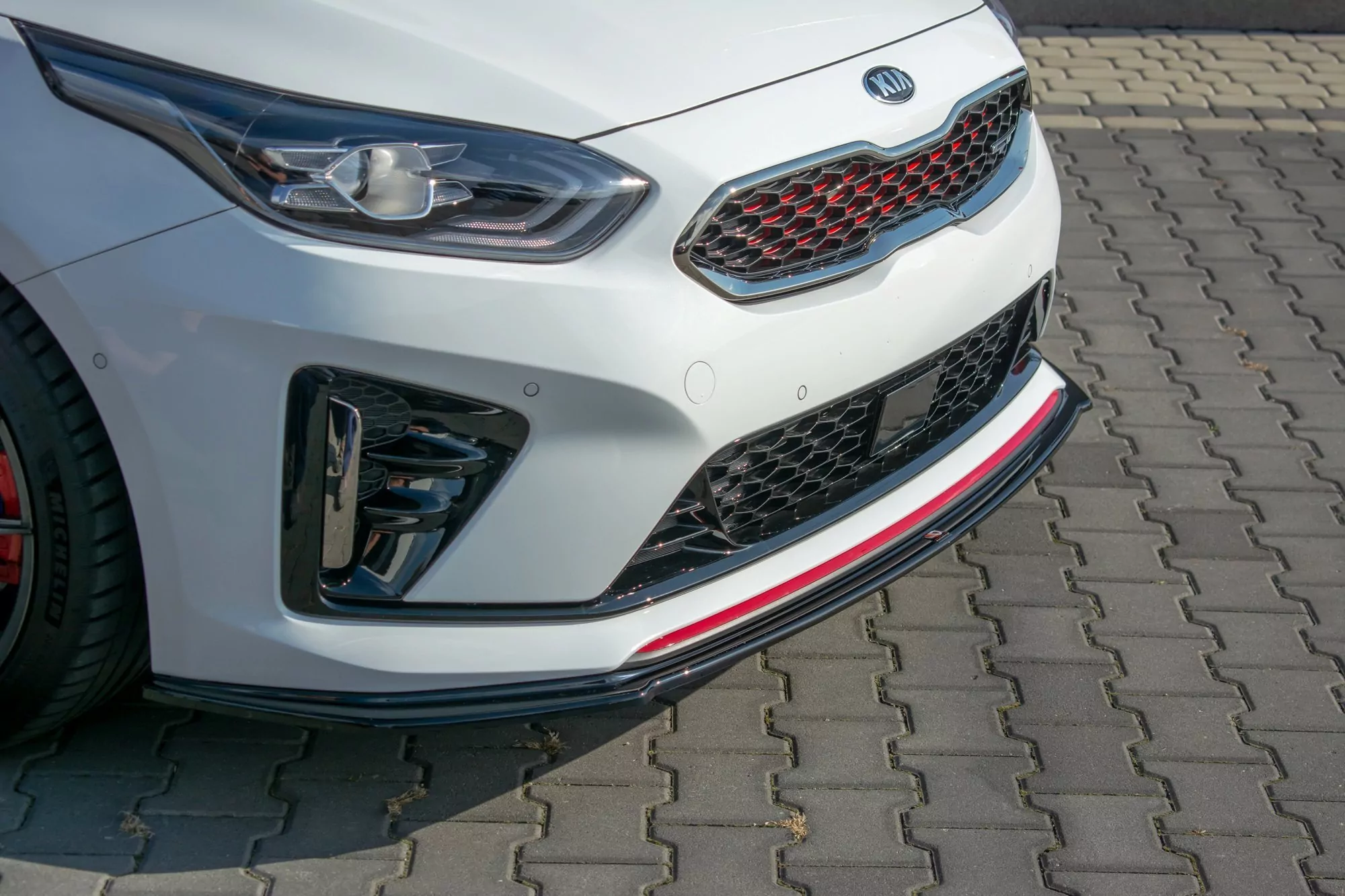 Front Ansatz Passend Für V.1 Passend Für Kia ProCeed GT Mk 3 Schwarz Hochglanz Schwarz Hochglanz