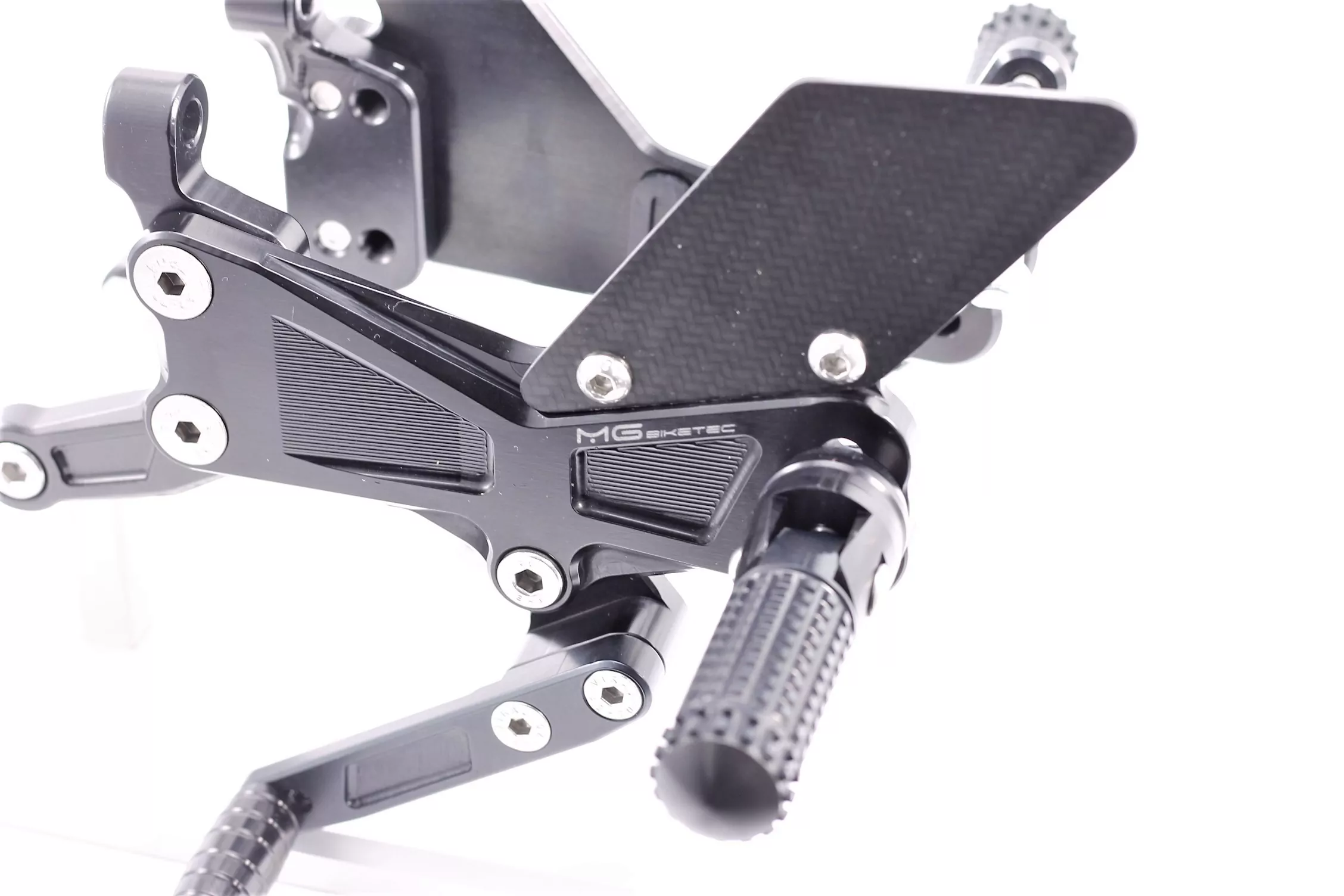 MG Biketec Sportfussrastenanlage / Rastenanlage / Fußrastenanlage mit ABE, gültig in D - A - CH für Ducati Panigale V4 ab 2021