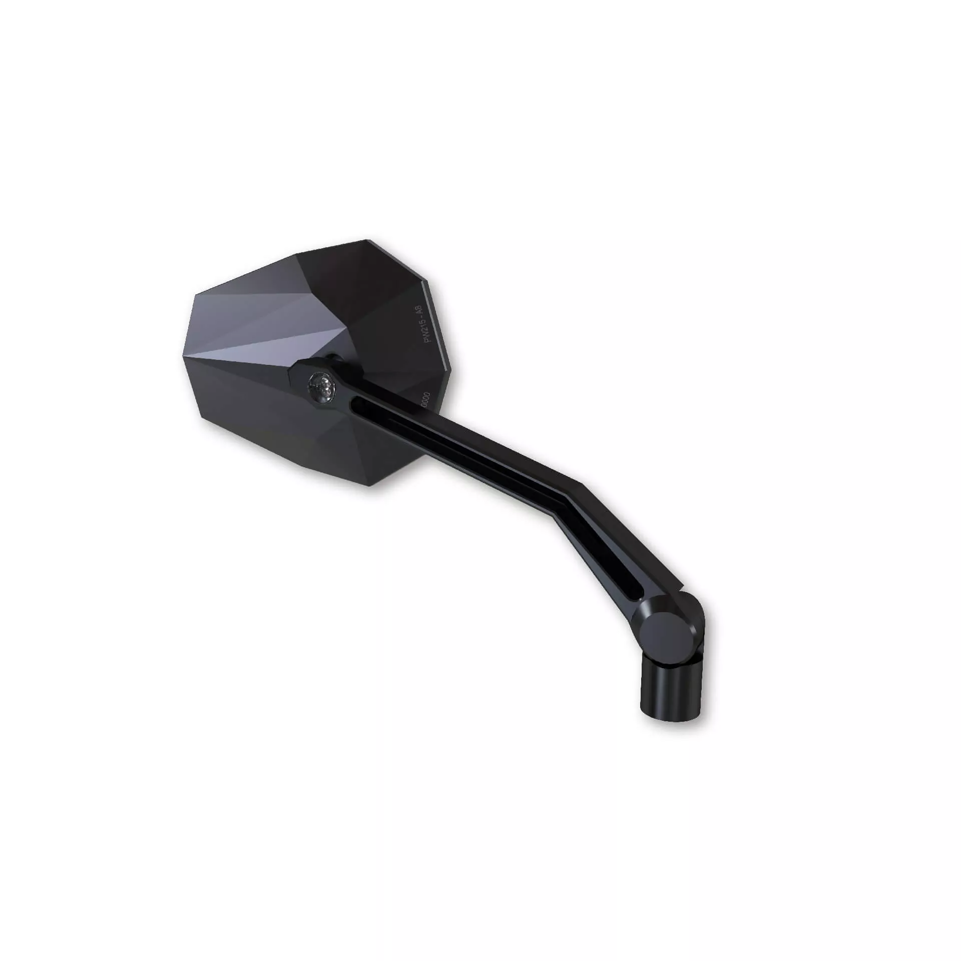 HIGHSIDER pro Handlebar Mirror Stealth -X2 Black With LED Indicator (Pair)