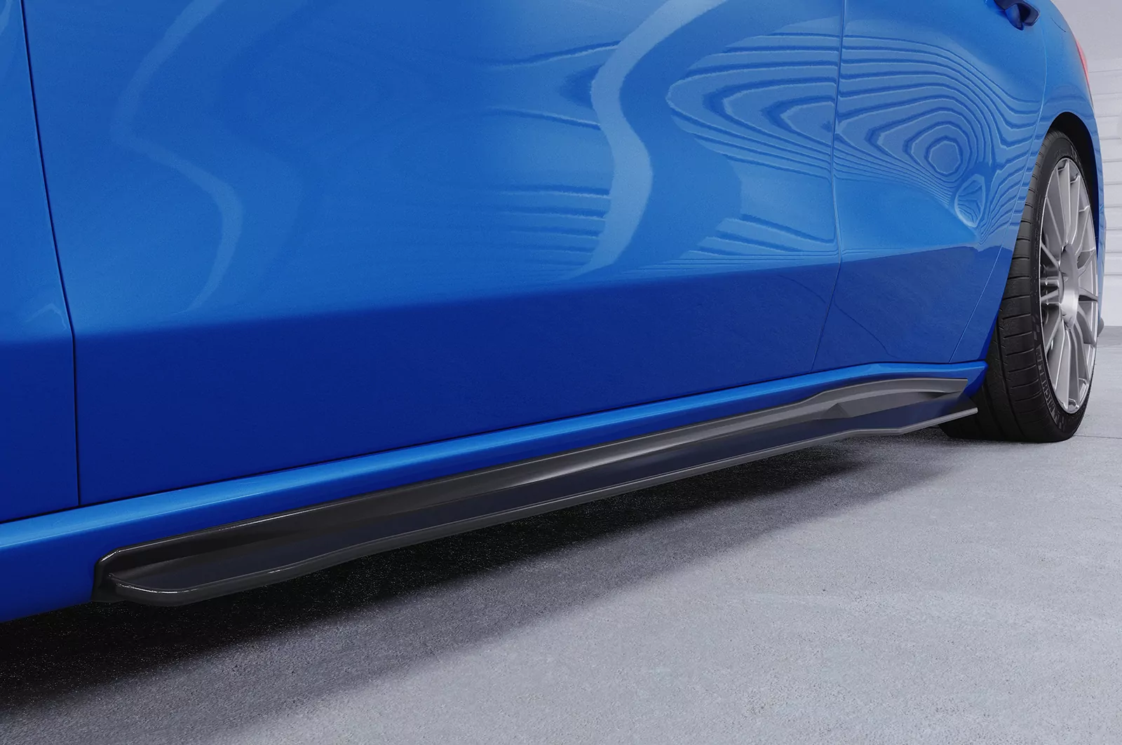 Seitenschweller für Ford Focus MK4 Turnier ST/ST-Line SS519 Schwarz Strukturiert