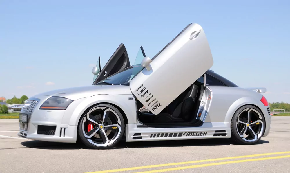 Rieger Spoilerstoßstange R-Frame für Audi TT (8N) - Roadster  Achtung: Grill muss separat bestellt werden! carbon optik