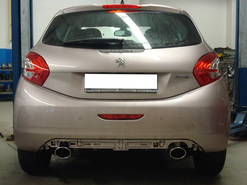 Peugeot 207 HDI/ 207cc HDI Endschalldämpfer Ausgang rechts/links - 115x85 Typ 32 rechts/links