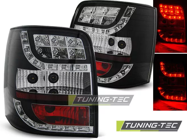 Led Tail Lights Black Fits Vw Passat 3bg 00-04 Variant