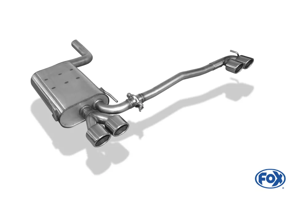 Mercedes CLK Typ 208  Endschalldämpfer Ausgang rechts/links - 2x88x74 Typ 32 rechts/links