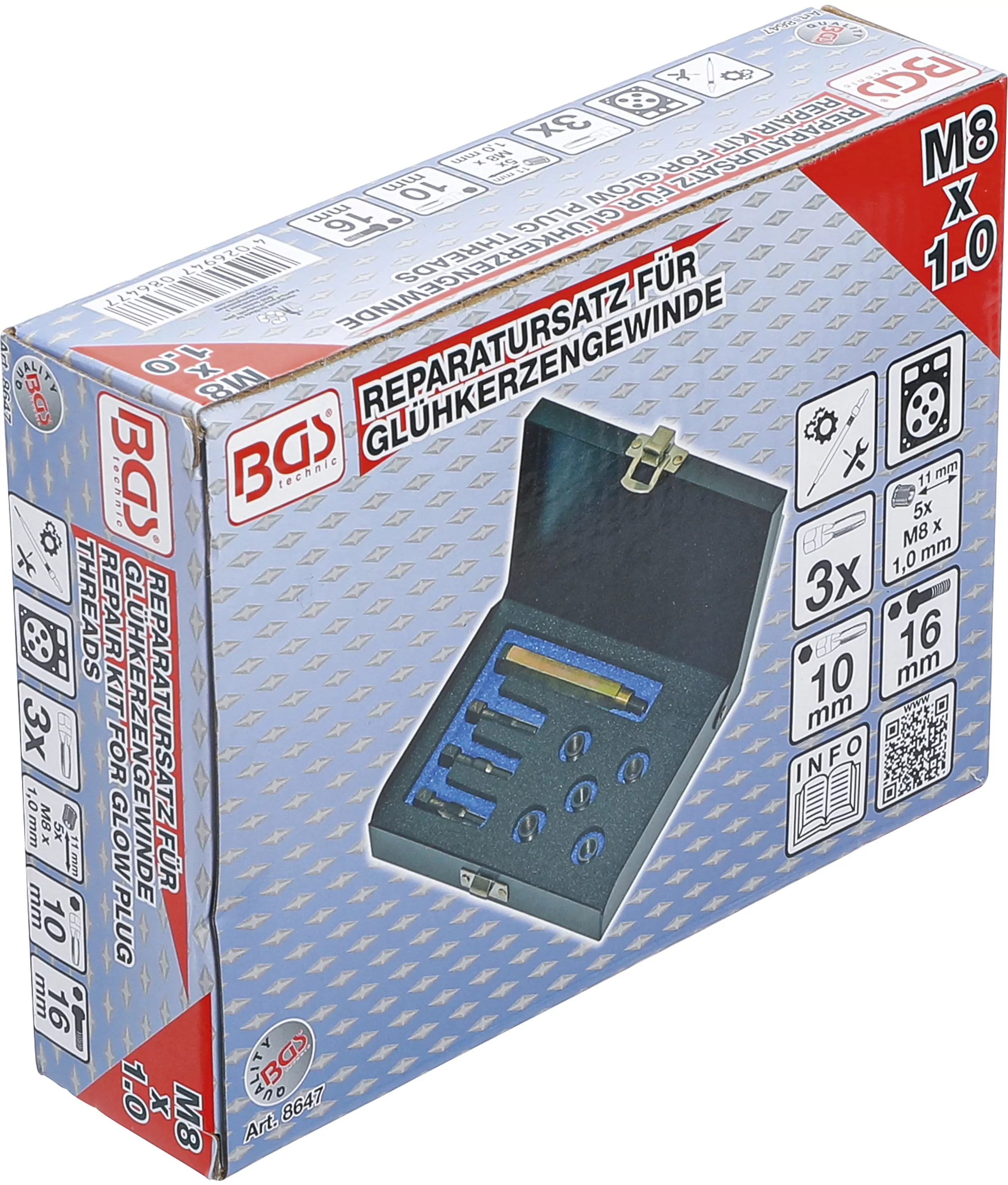 Reparatursatz für Glühkerzengewinde | M8 x 1,0 mm